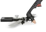 Plasma bevel cutting guide with cutout