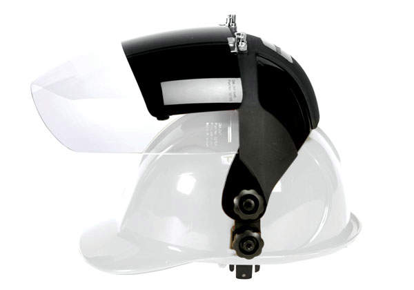 Face shield helmet