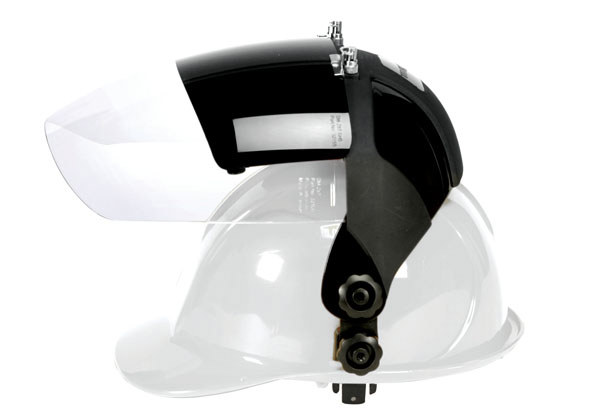 Face shield helmet