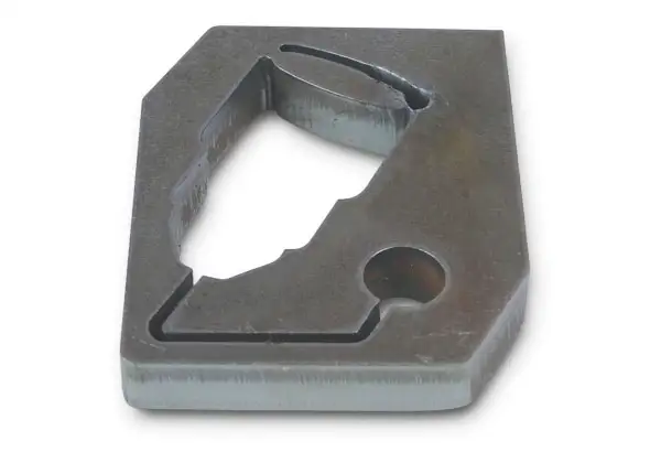 85 A SYNC cut sample - 1/2" mild steel